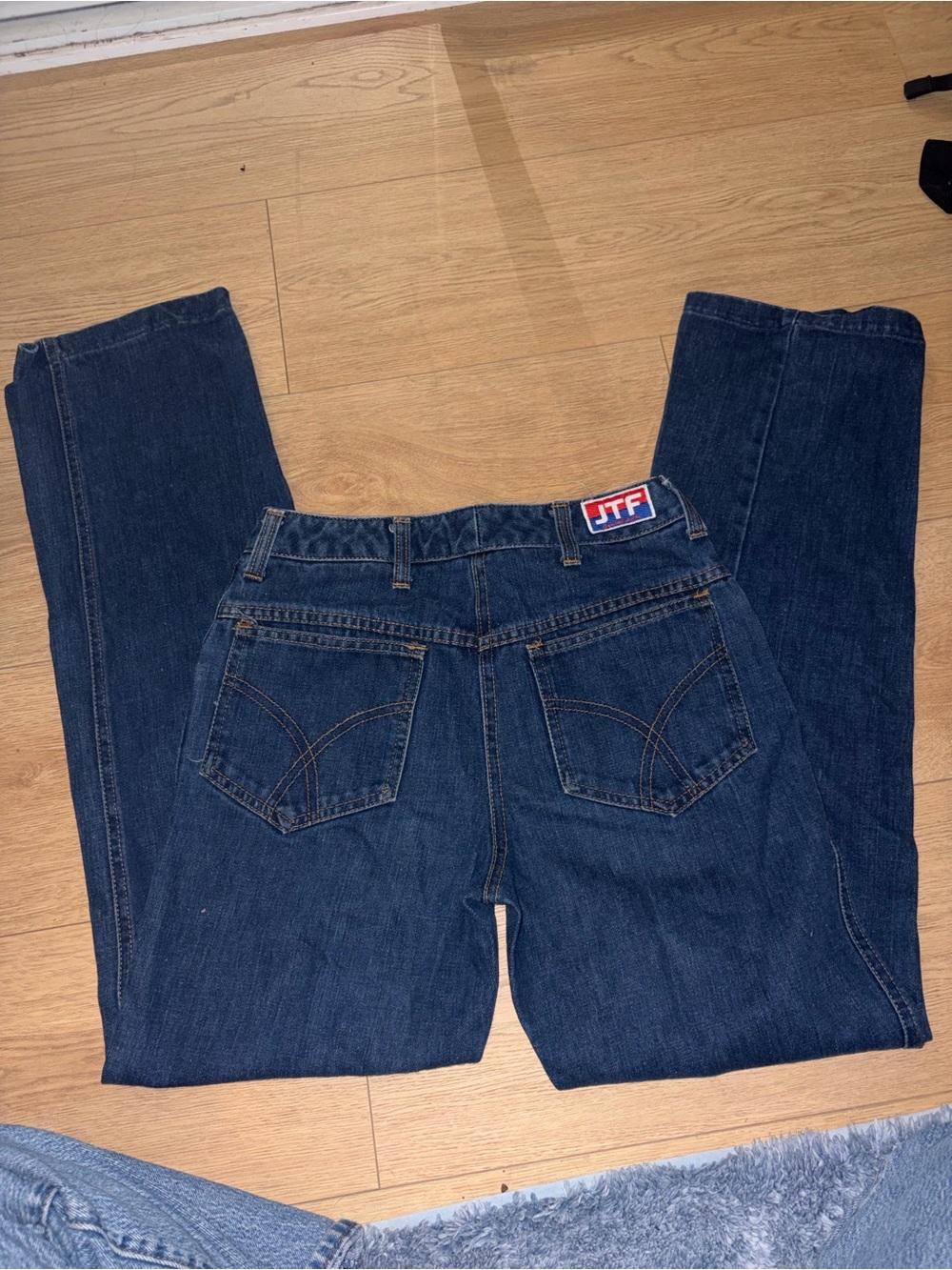 Dark Blue Women's Straight-Leg Jeans